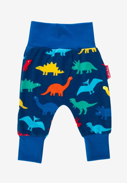 Bio "Baumwoll - Yoga Pants" mit buntem Regenbogen Dinosaurier Aufdruck - Toby Tiger GmbH