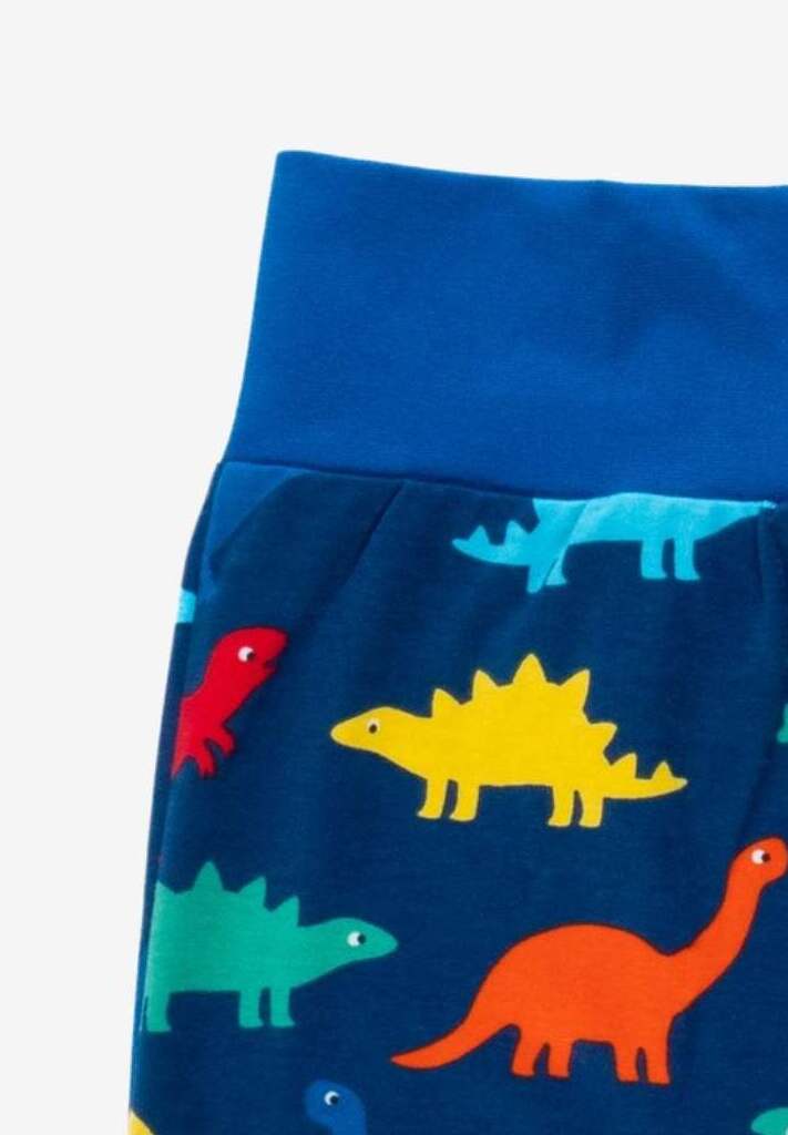 Bio "Baumwoll - Yoga Pants" mit buntem Regenbogen Dinosaurier Aufdruck - Toby Tiger GmbH