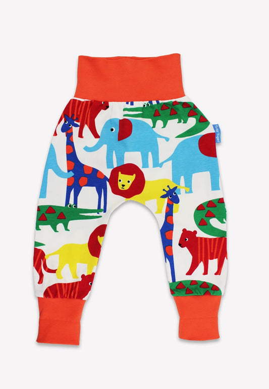 Bio - Baumwoll Kinder Schlupfhose mit Safari - Druck - Toby Tiger GmbH