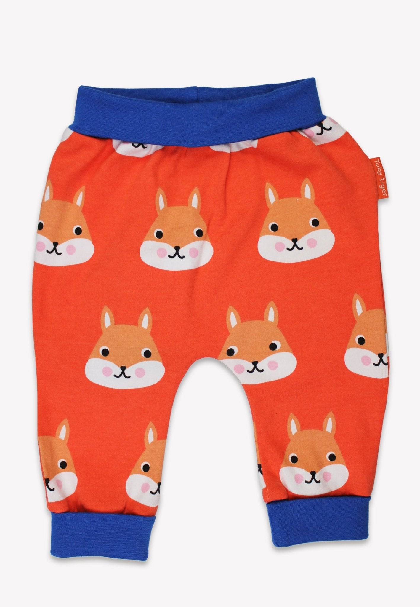 Bio-Baumwoll Kinder Schlupfhose mit Eichhörnchen-Druck