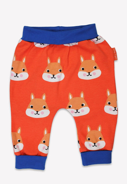 Bio-Baumwoll Kinder Schlupfhose mit Eichhörnchen-Druck