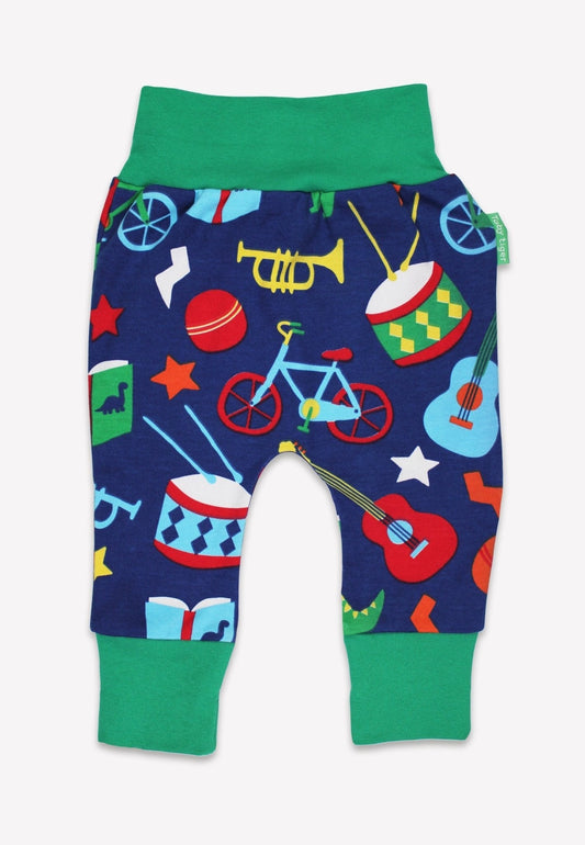 Bio - Baumwoll Kinder Schlupfhose mit Geschenke - Druck - Toby Tiger GmbH