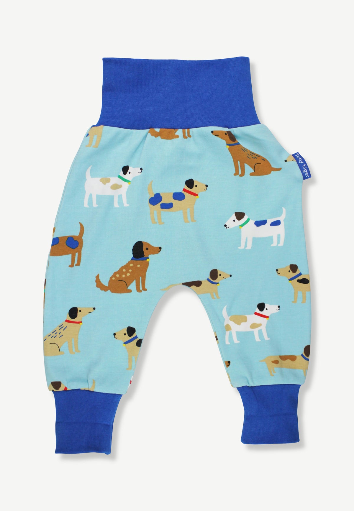 Bio-Baumwoll Kinder Schlupfhose mit Hunde-Druck