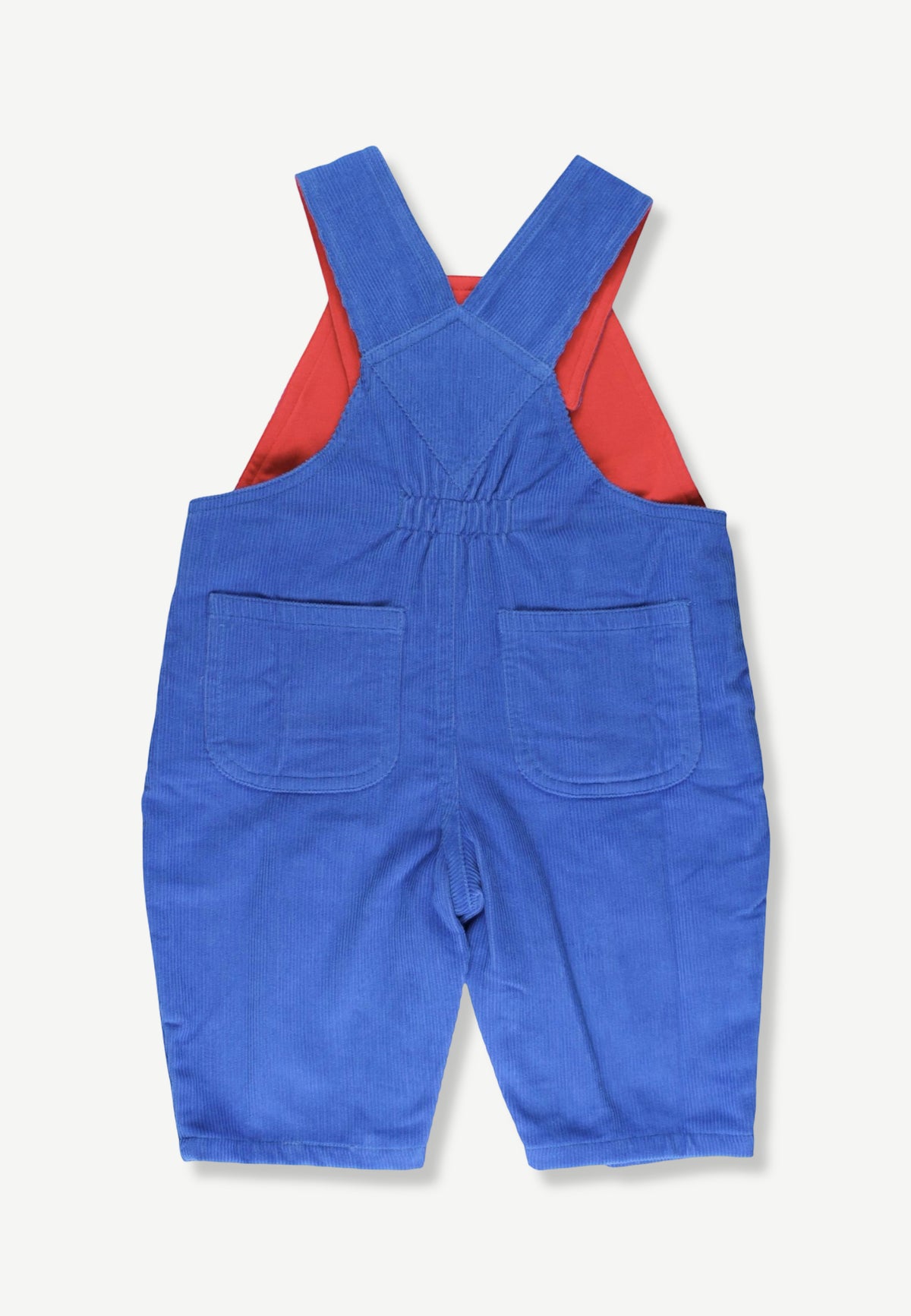 Organic Cotton Kids' Corduroy Overalls in Blue