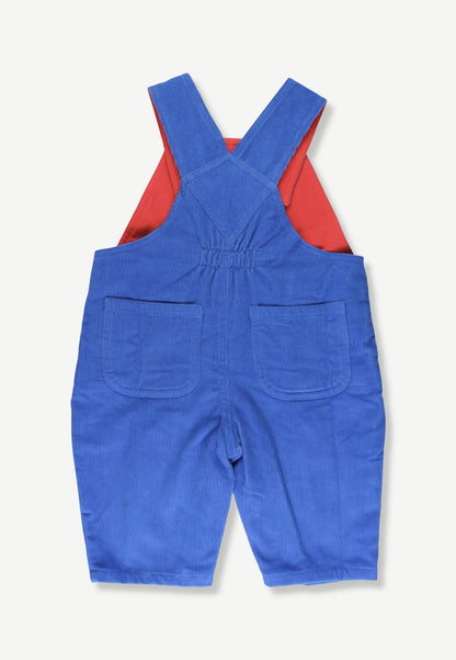 Bio-Baumwoll Kinder Cord-Latzhose in Blau