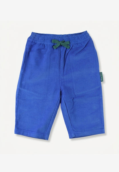 Bio-Baumwoll Kinder Cordhose in Blau