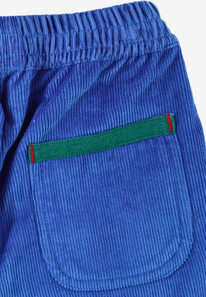 Bio-Baumwoll Kinder Cordhose in Blau