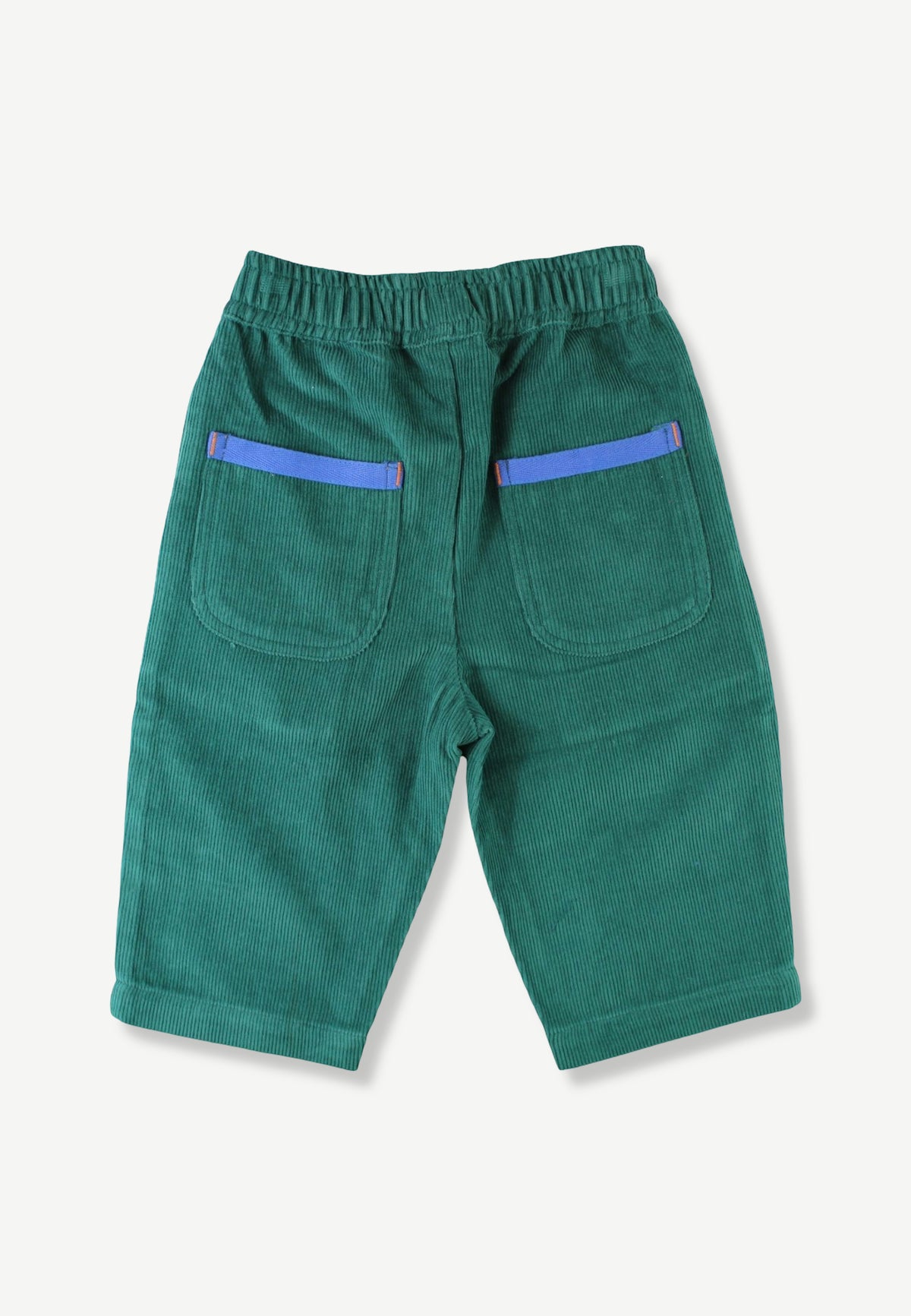 Organic Cotton Kids' Corduroy Trousers in Green