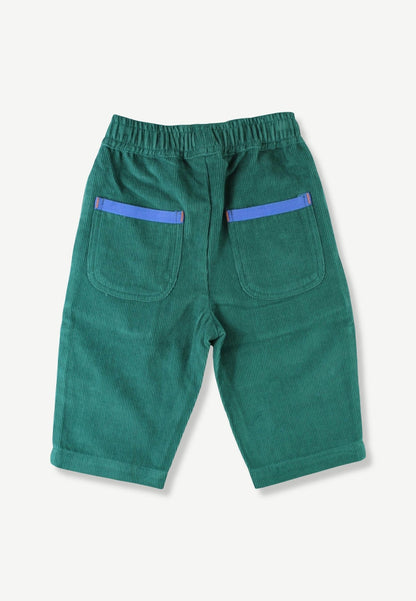 Bio-Baumwoll Kinder Cordhose in Grün