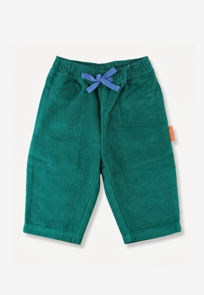 Bio-Baumwoll Kinder Cordhose in Grün