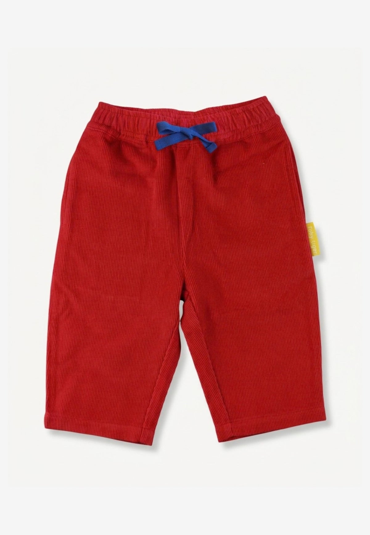 Organic Cotton Kids' Corduroy Trousers in Red