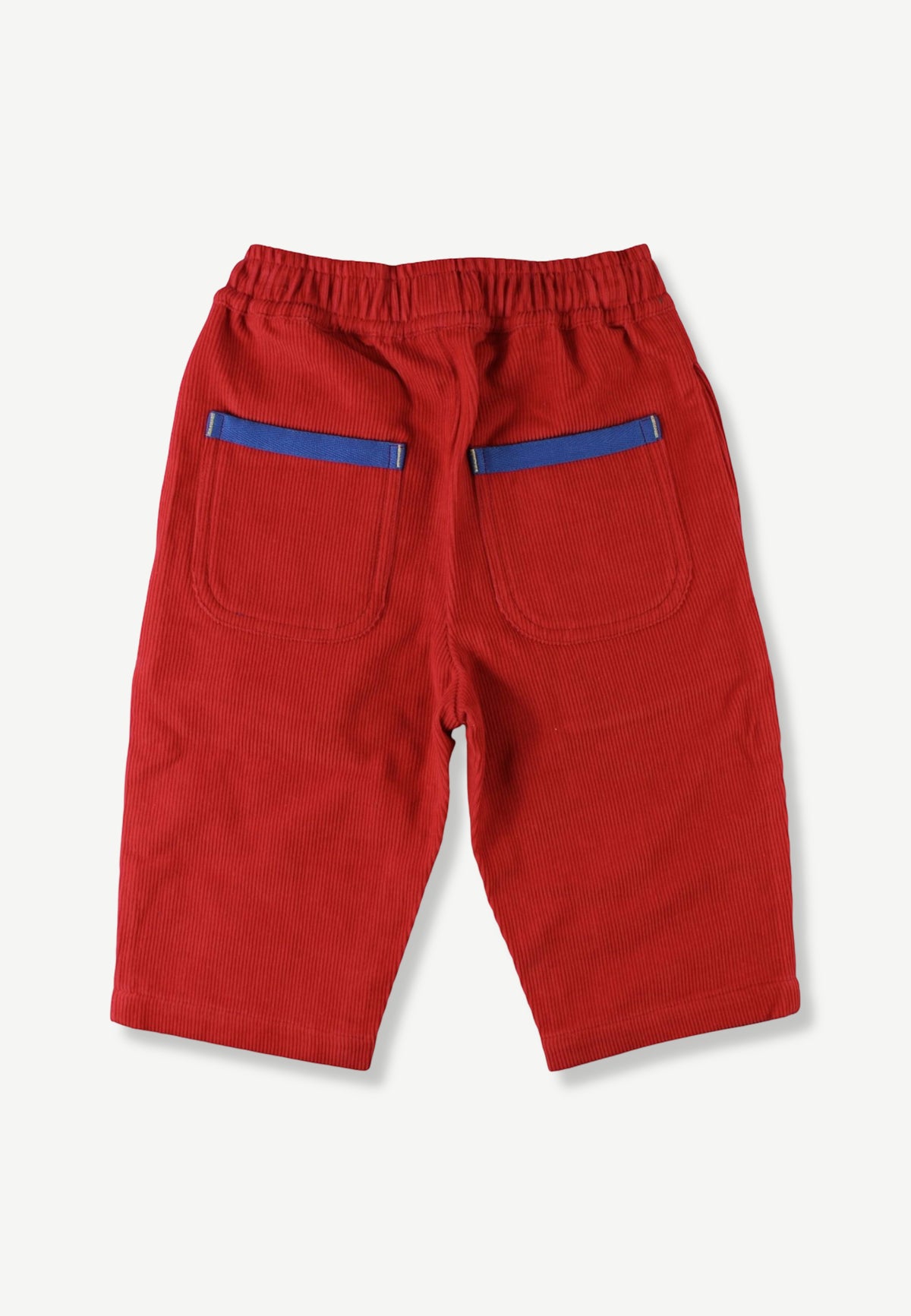 Organic Cotton Kids' Corduroy Trousers in Red