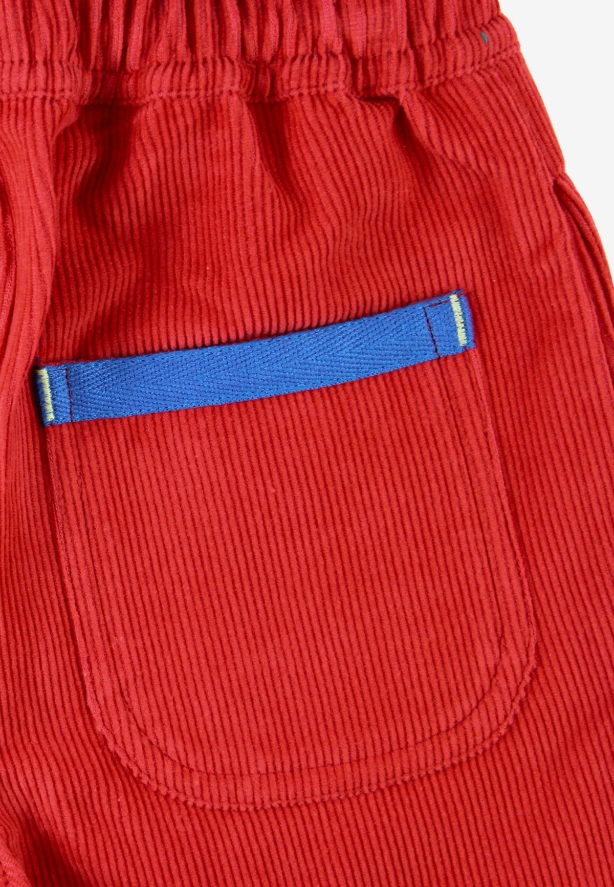 Organic Cotton Kids' Corduroy Trousers in Red