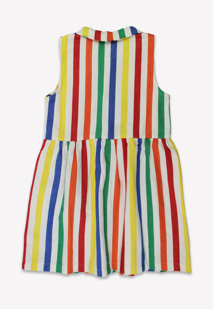 Bio - Baumwoll Kinder Kleid mit bunten Streifen - Toby Tiger GmbH