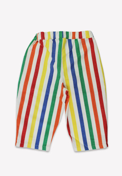 Bio - Baumwoll Kinder Hose mit bunten Streifen - Toby Tiger GmbH
