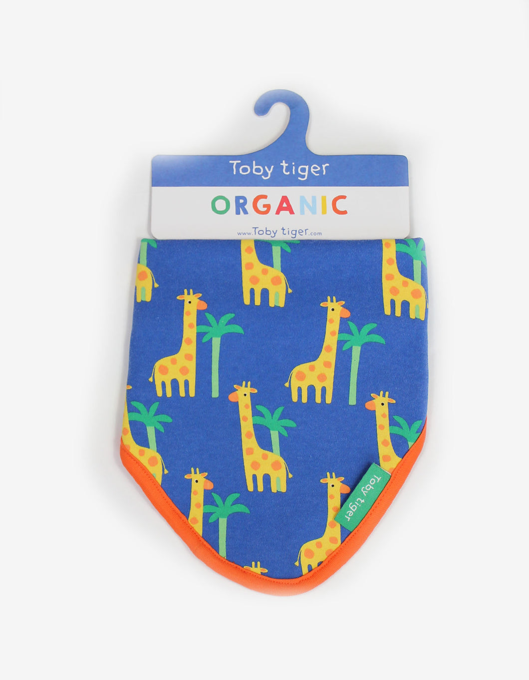 Dreieckstuch, Lätzchen aus Bio Baumwolle mit Giraffen Print