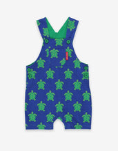 Load image into Gallery viewer, Dungarees, turtle print, organic cotton
