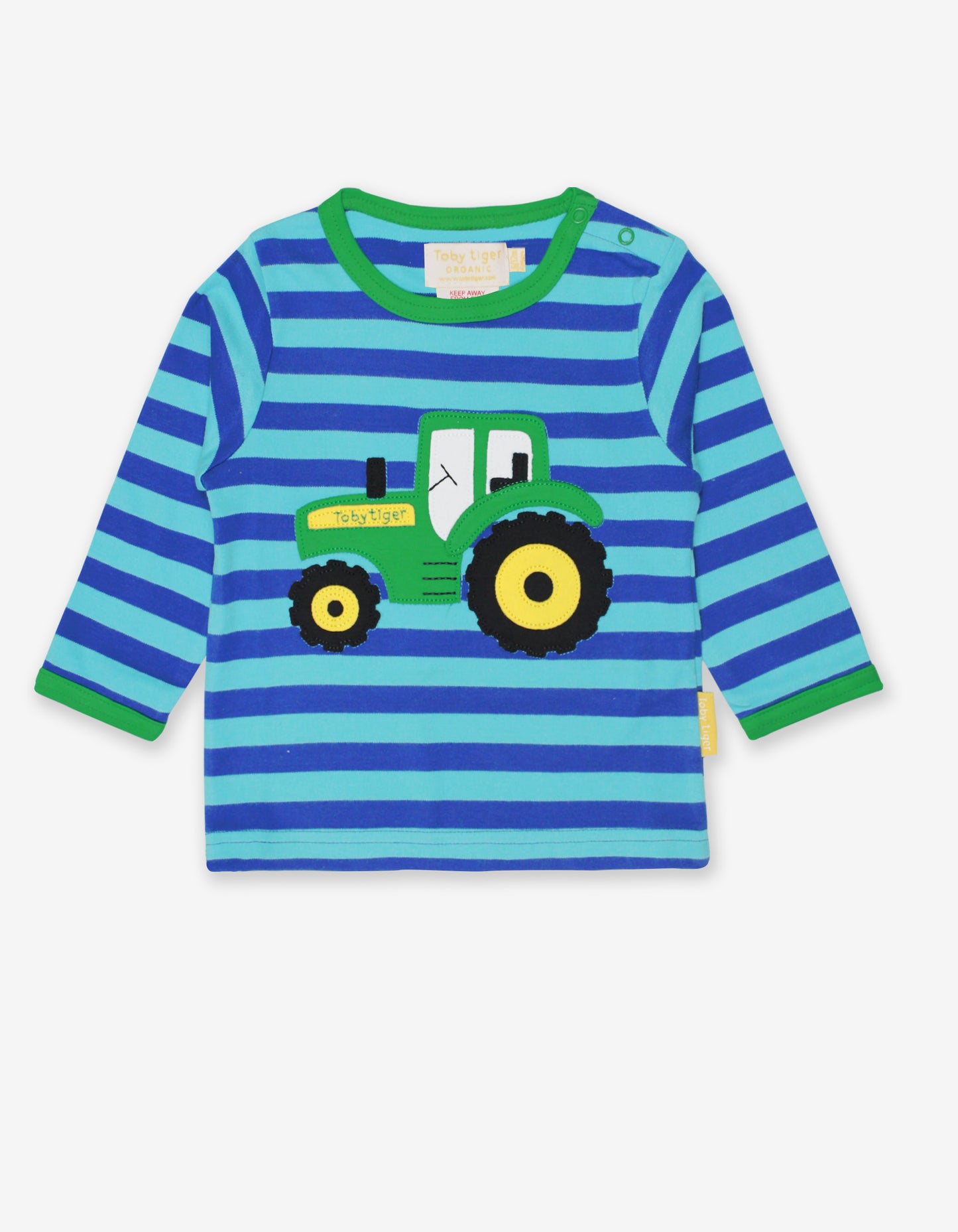 Organic Baby Tractor Applique T-Shirt