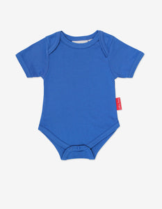 Baby Body aus Bio Baumwolle in Blau, unifarben