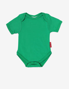 Baby Body aus Bio Baumwolle in Grün, unifarben