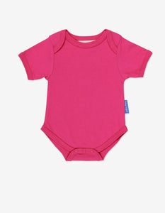 Baby Body aus Bio Baumwolle in Pink, unifarben