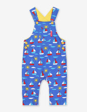 Load image into Gallery viewer, Organic Boat Print Dungarees
