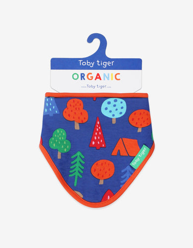 Organic Camping Bear Print Dribble Bib