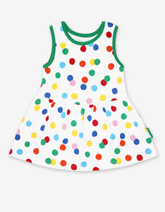 Organic Confetti Print Twirl Dress