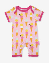 Load image into Gallery viewer, Organic Ice Cream Print Romper
