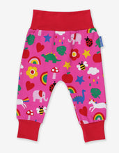 Load image into Gallery viewer, Baby trousers with a colorful print made from organic cotton
