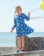 Laden Sie das Bild in den Galerie-Viewer, Organic Multi Rainbow Print Skater Dress

