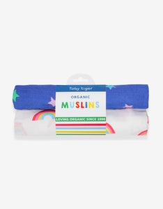 Mullwindeln, 2-er Pack, Bio Baumwolle