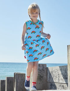 Organic Multi Turtle Print Summer Dress