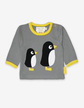 Load image into Gallery viewer, Organic Penguin Applique T-Shirt

