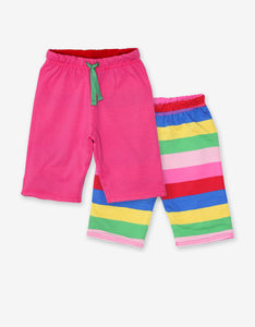 Organic Pink Multi Stripe Reversible Trousers