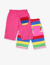 Laden Sie das Bild in den Galerie-Viewer, Organic Pink Multi Stripe Reversible Trousers
