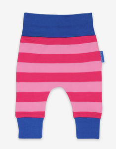 Organic Pink/Pink Stripe Yoga Pants