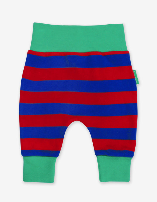 Organic Red/Blue Stripe Yoga Pants