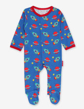 Load image into Gallery viewer, Organic Space Print Babygrow

