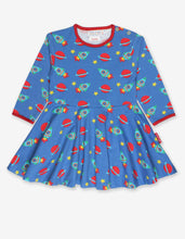 Load image into Gallery viewer, Organic Space Print Skater Dress
