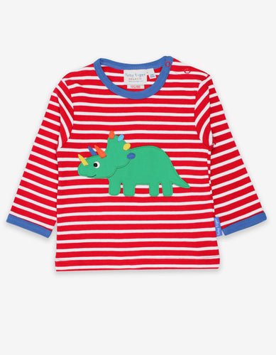 Organic Triceratops Applique T-Shirt
