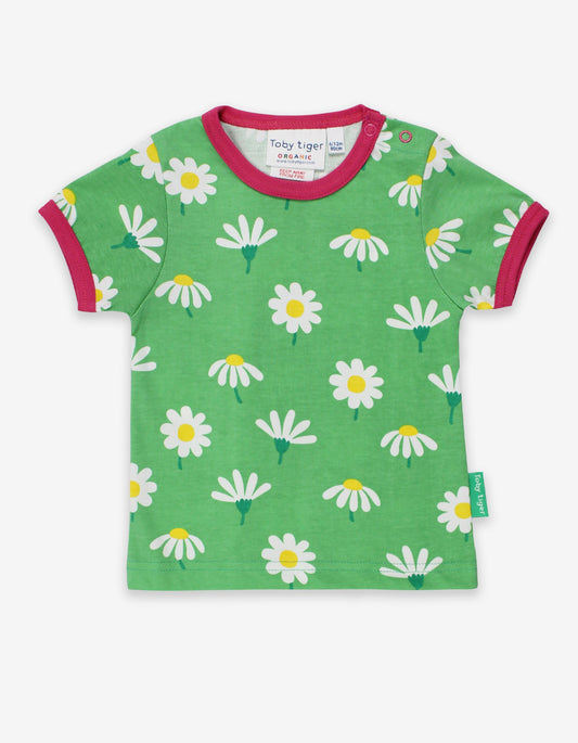 T-Shirt mit Gänseblümchen Print