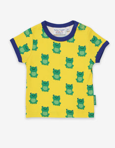 T-shirt with frog print, organic cotton