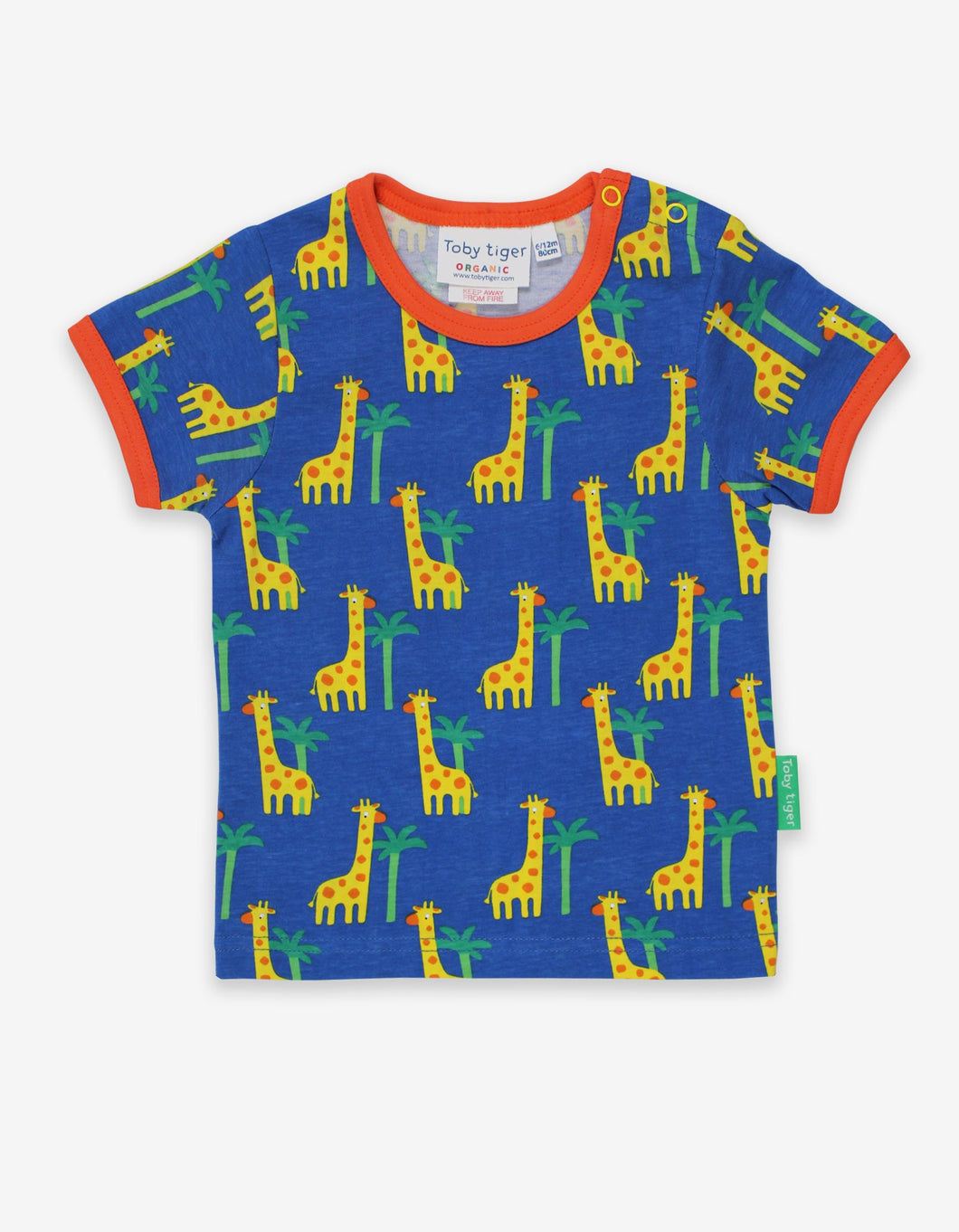 T-Shirt, Giraffe Print, Bio-Baumwolle