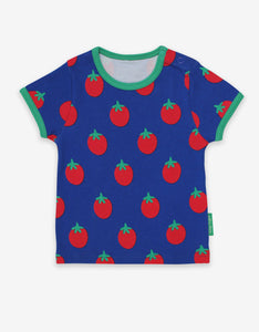T-Shirt, tomato print, organic cotton