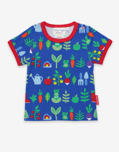 T-Shirt , Garten Print, Bio Baumwolle