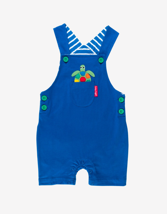 Dungarees with organic turtle pattern