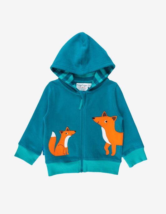 Bio Baumwoll - Hoodie mit Fuchs Applikationen - Toby Tiger GmbH