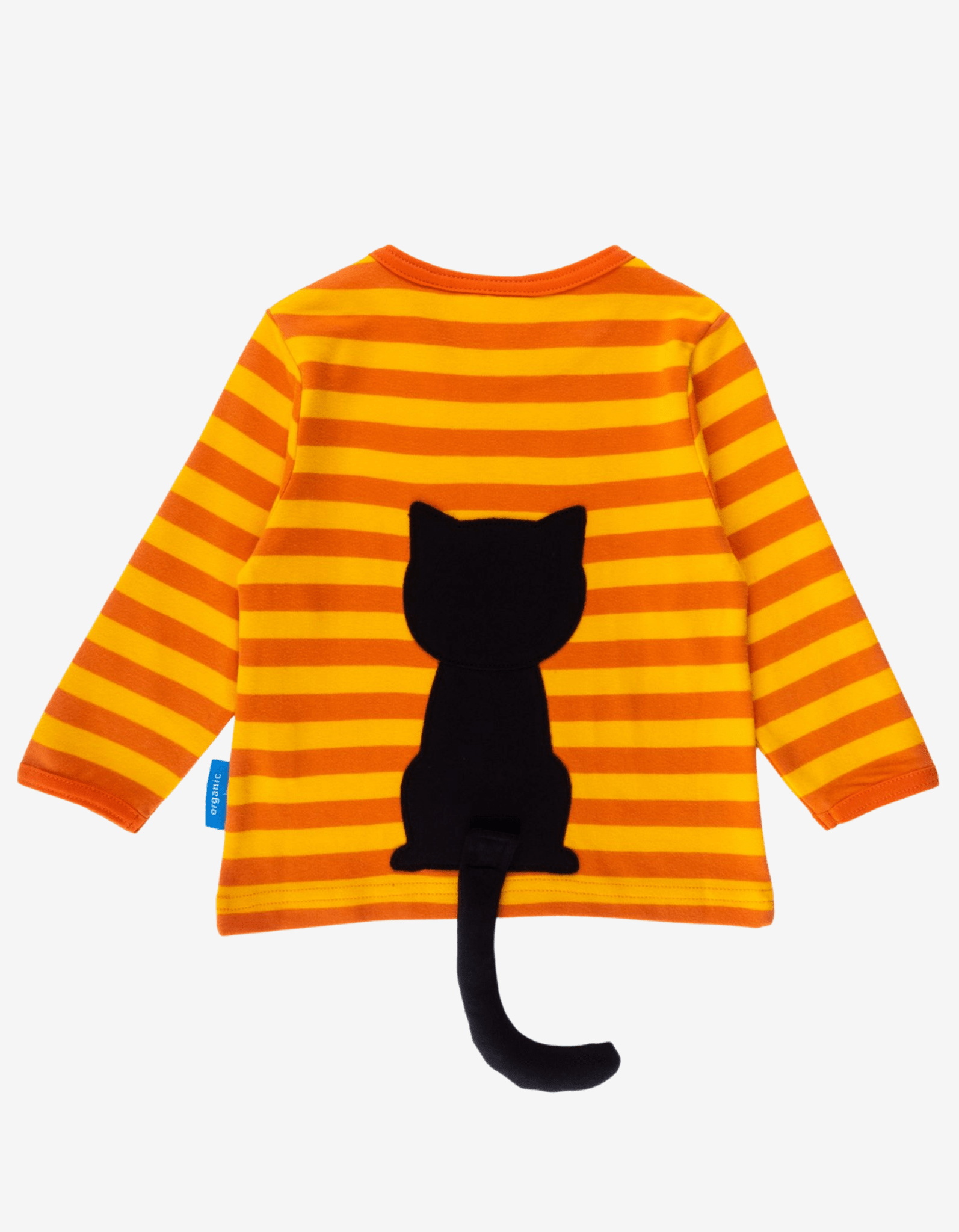 Langarmshirt aus Bio Baumwolle mit Katzen Applikation - Toby Tiger GmbH