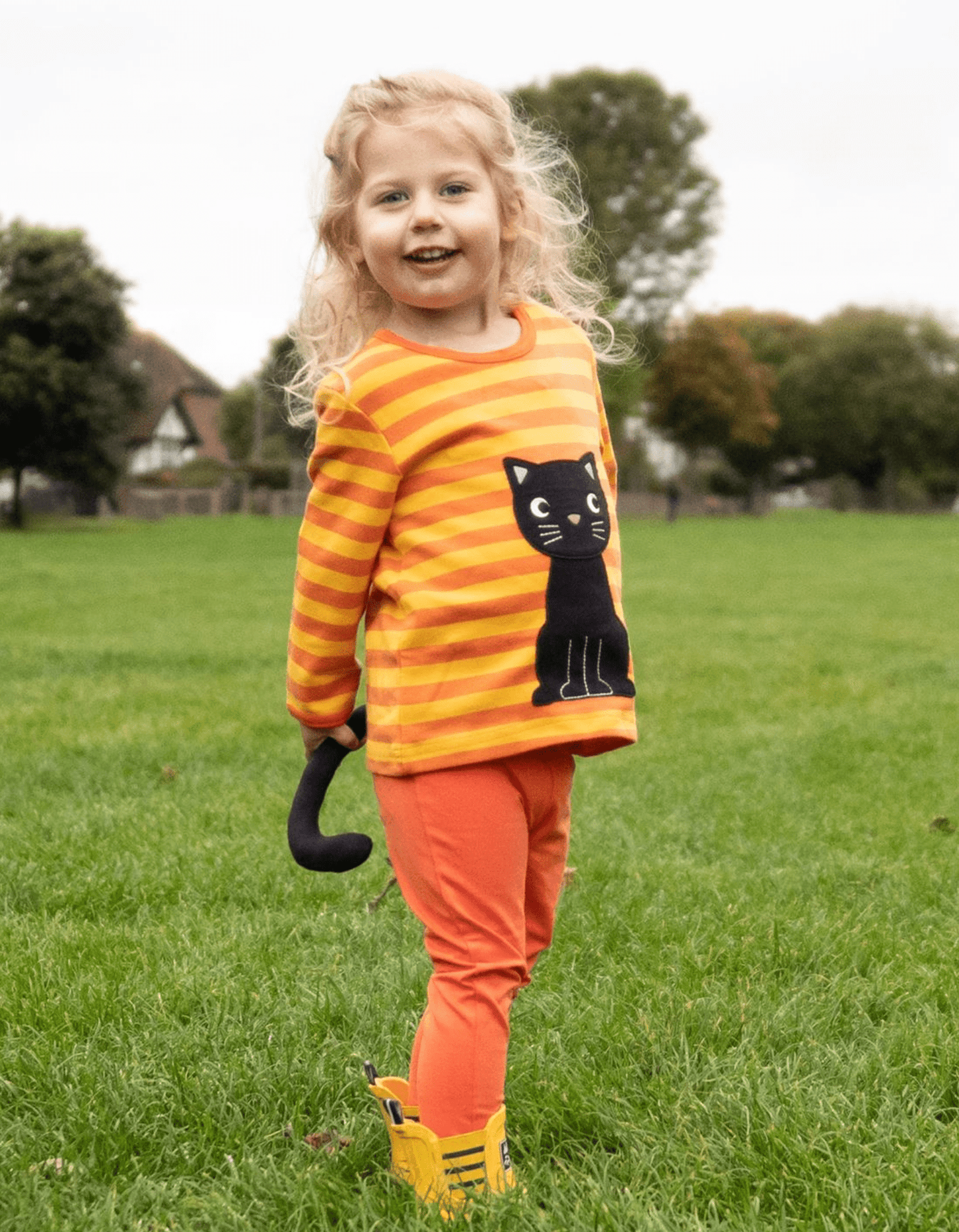 Langarmshirt aus Bio Baumwolle mit Katzen Applikation - Toby Tiger GmbH